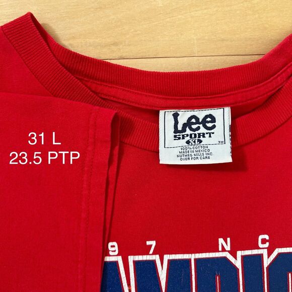 Vintage Arizona Wildcats National Champions Shirt XL Red 90s - Picture 5 of 8